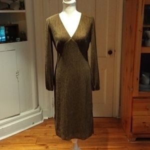 All In Favor Plisse Empire Waist Midi Dress